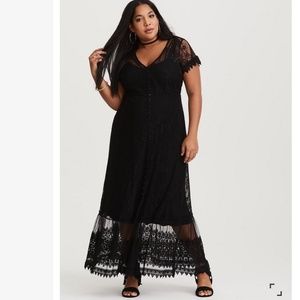 NWT Lace Button Front Maxi Dress - Torrid